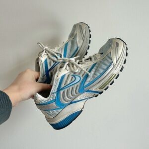 Nike Air Pegasus 2005 Blue & Silver Vintage Running Shoes